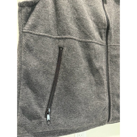 Columbia Men's Fleece Vest Grey Size Medium‎ Charcoal - Picture 3 of 4